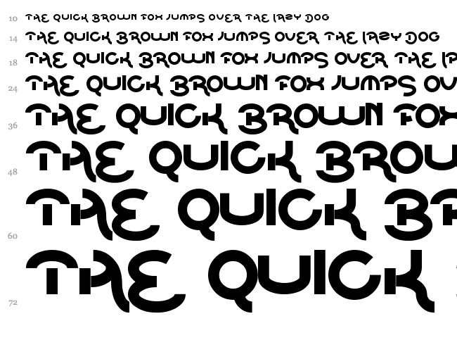 Beat of drum font waterfall
